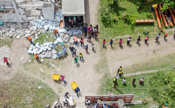 S&eacute;isme en Ha&iuml;ti : Les &eacute;quipes du CECI-Ha&iuml;ti en action