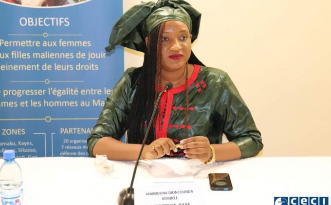 Journ&eacute;e internationale de l'&eacute;limination des violences faites aux femmes : rencontre avec Ma&iuml;mouna Dioncounda Demb&eacute;l&eacute;, Directrice du CECI-Mali